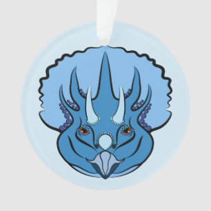Tricératops Blue Cute Dinosaur