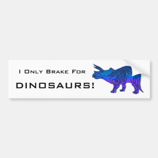 Triceratops Bumper Sticker