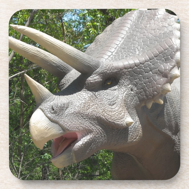 Triceratops dinosaur coaster (Front)