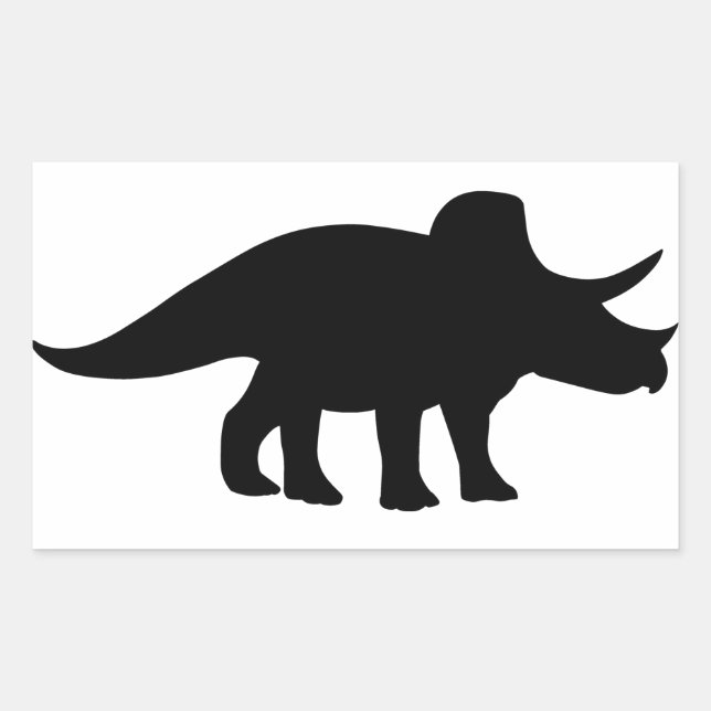 Triceratops Dinosaur. Sticker (Front)