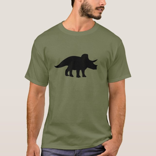 Triceratops Dinosaur. T-Shirt (Front)