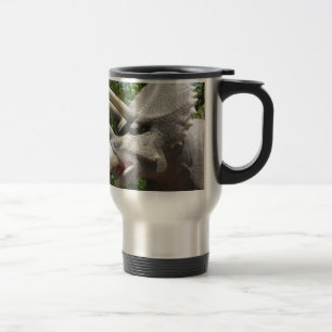 Triceratops dinosaur travel mug
