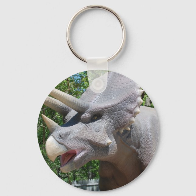 Triceratops Dinosaurs Keychain (Front)