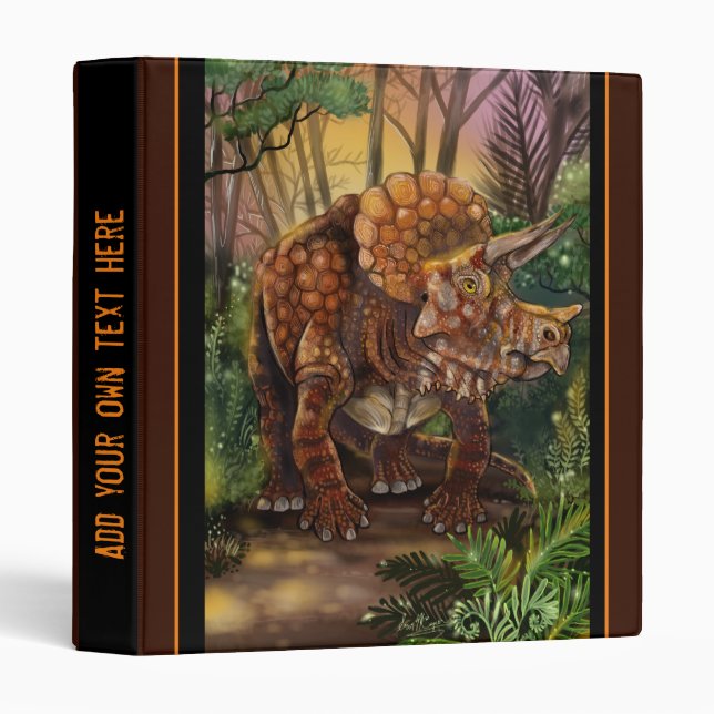 Triceratops Forest Binder (Front/Spine)