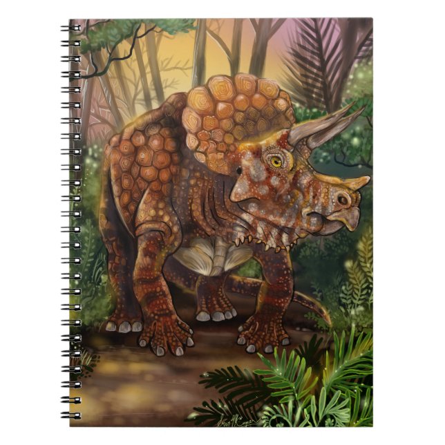 Triceratops Forest Notebook (Front)
