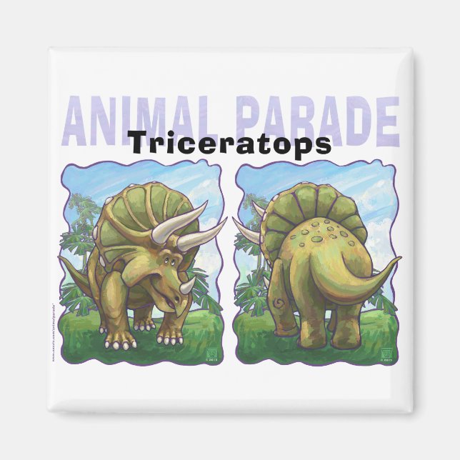 Triceratops Gifts & Accessories Magnet (Front)