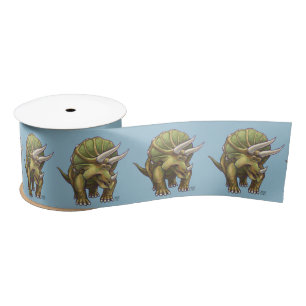 Triceratops Gifts & Accessories Satin Ribbon