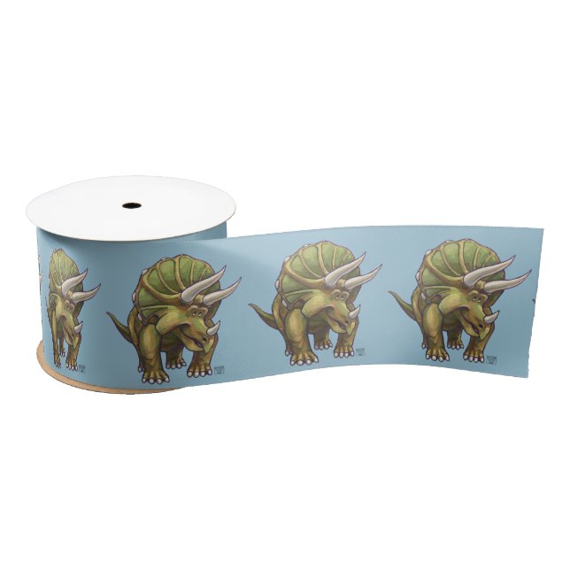 Triceratops Gifts & Accessories Satin Ribbon (Spool)