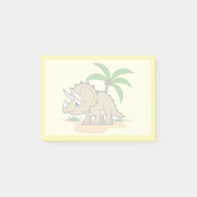 Triceratops In A Tropical Climate. Post-it Notes (Front)