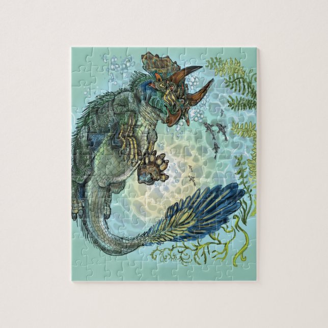 Triceratops Jigsaw Puzzle (Vertical)