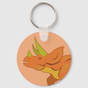 Triceratops Keychain