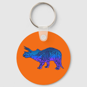 Triceratops Keychain