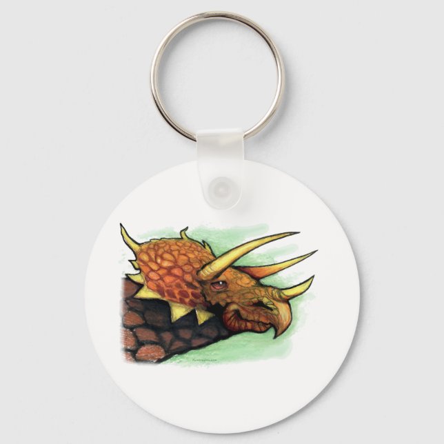 Triceratops Keychain (Front)