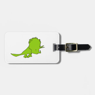 Triceratops Luggage Tag
