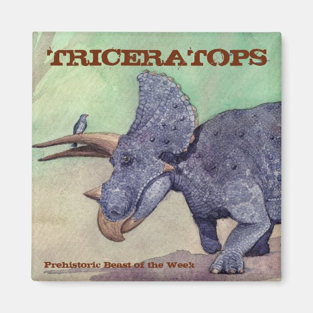 Triceratops Magnet (Front)