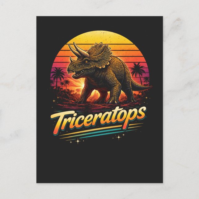 Triceratops Postcard (Front)