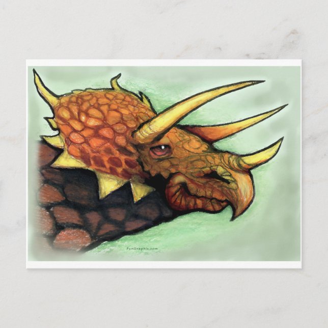 Triceratops Postcard (Front)