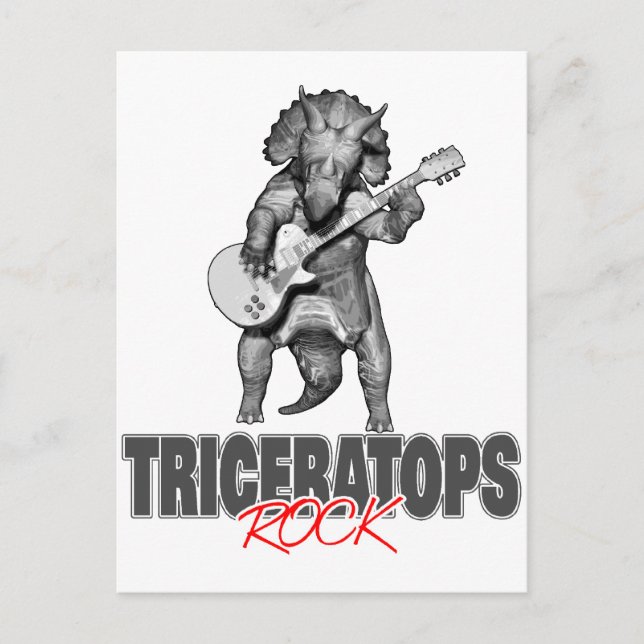 Triceratops Rocks Postcard (Front)