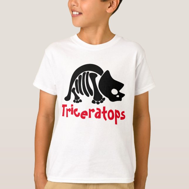 Triceratops Skeleton T-Shirt (Front)