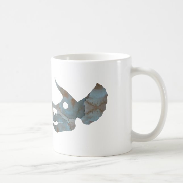 Triceratops Skull Coffee Mug (Right)