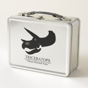 Triceratops Skull Metal Lunch Box