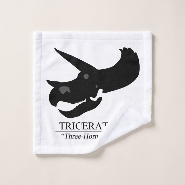 Triceratops Skull Wash Cloth (Wash Cloth)
