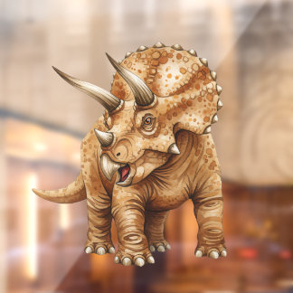 Triceratops window cling