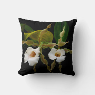Trichopilia Tortilis Throw Pillow