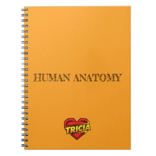Tricia Heart Orange Notebook