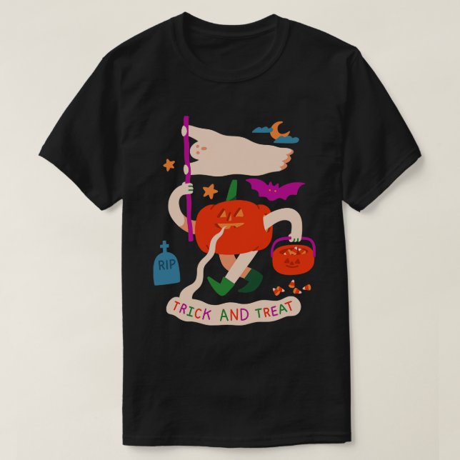 Trick AND Treat T-Shirt (Design Front)