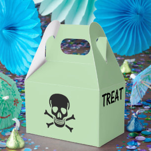 Trick de crâne noir Traitez les ballotins vertes g