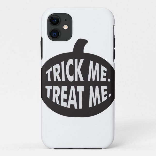 Trick Me Treat Me B/W Case-Mate iPhone Case (Back)