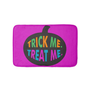 Trick Me Treat Me, Halloween Multi-Colour Bath Mat
