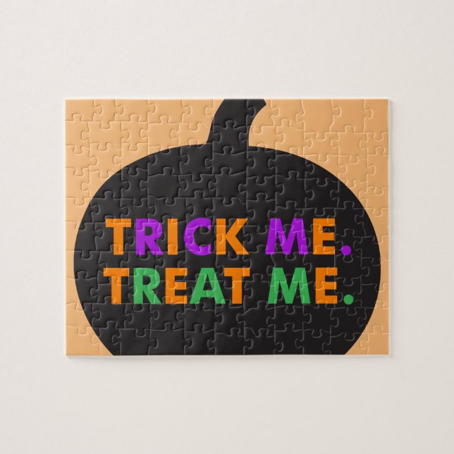 Trick Me, Treat Me Multi-Colors Jigsaw Puzzle (Horizontal)