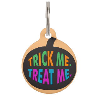 Trick Me Treat Me Multi-Colour Pet Tag