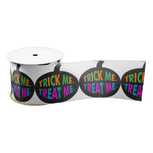 Trick Me Treat Me Multi-Colour Satin Ribbon