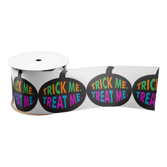 Trick Me Treat Me Multi-Colour Satin Ribbon (Spool)