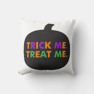 Trick Me Treat Me Multi-Colours Throw Pillow