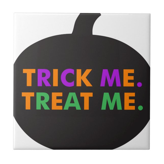 Trick Me Treat Me, Multi-Colours Tile (Front)