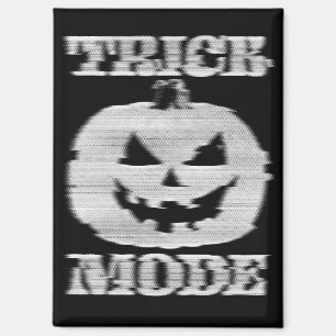 Trick Mode Glitchy Pumpkin Magnet