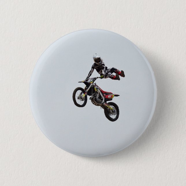 Trick Motocross 2 Inch Round Button (Front)