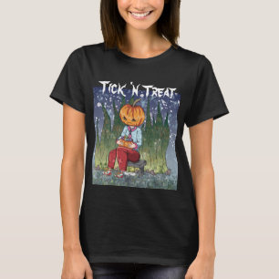 Trick 'n Treat Pumpkin Head Halloween Women's T-Shirt