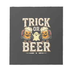 Trick or Beer Halloween Beer Design_1 Notepad