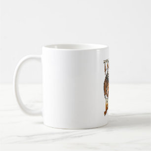 Trick Or Beer Halloween Pumpkin Skeleton Wings Mug