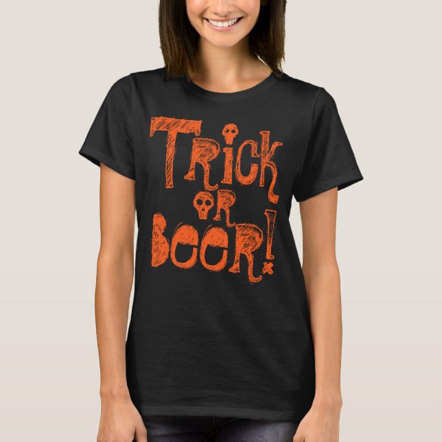 Trick or Beer Halloween T-Shirt (Front)