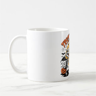 Trick or Beer Skeleton Dragons Art Coffee Mug