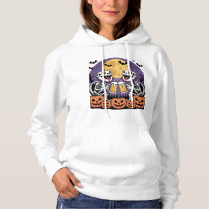 Trick or Beer Skeleton Dragons Design Hoodie