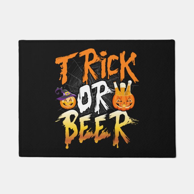 Trick Or Beer T Shirt Doormat (Front)