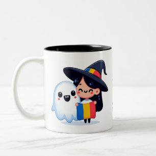 Trick or ceva dulce ghost witch - Romanian Mug
