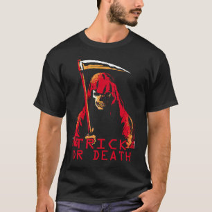 Trick or Dead  The Grim reaper Game  retro pixel s T-Shirt
